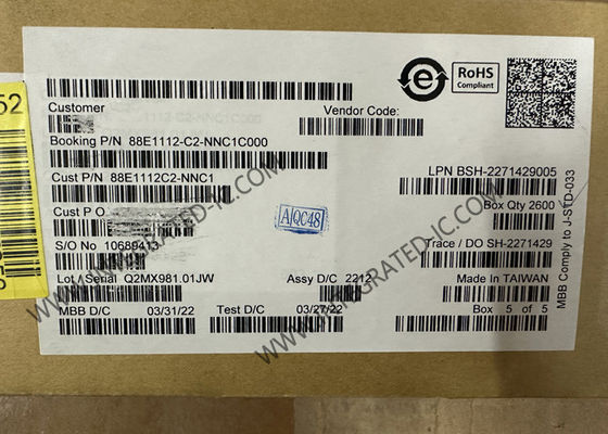 이더넷 IC 88E1112-C2-NNC1C000 통합 10/100/1000 기가 비트 이더넷 트랜시버