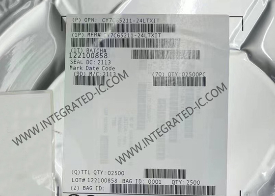 CY7C65211-24LTXIT 통합 회로 칩 USB 시리즈 단일 채널 브리지 컨트롤러