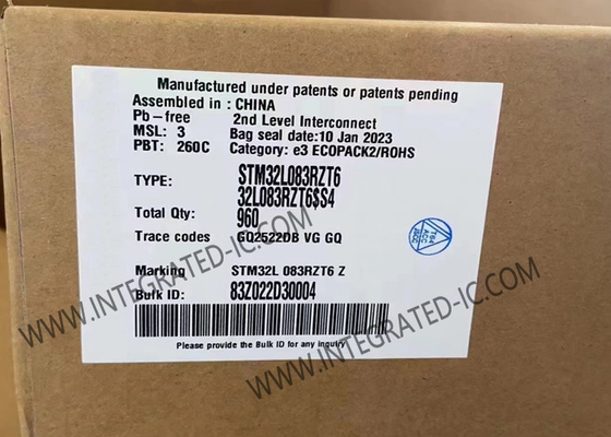STM32L083RZT6 마이크로컨트롤러 MCU 32MHz 32비트 성능 마이크로컨트롤러 LQFP-64