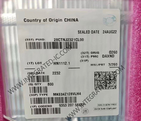 MKE04Z128VLH4 마이크로컨트롤러 MCU 48MHz 키네티스 KE04 메인스트림 ARM 코르텍스-M0 MCU LQFP-64