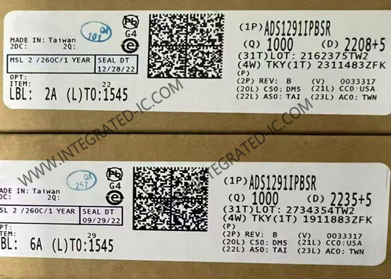 ADS1291IPBSR 융합 회로 칩 ECG 애플리케이션을 위한 24비트 아날로그 프론트엔드