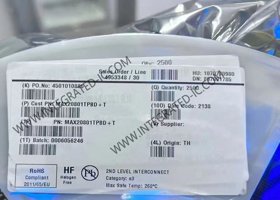MAX20801TPBD 통합 회로 칩 1.5V에서 18V MPP 추적 DC-DC 변환기