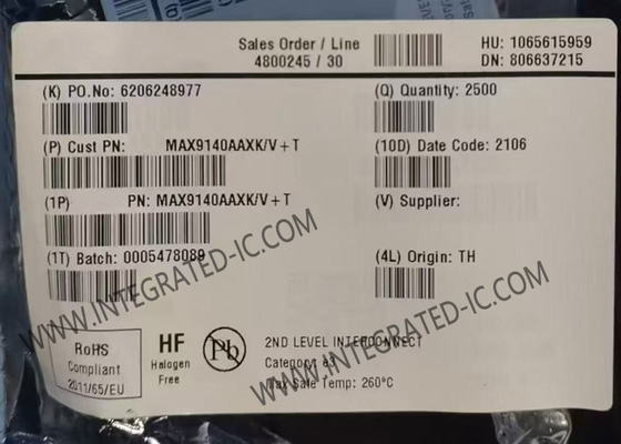 MAX9140AAXK 통합 회로 칩 40ns 단일 채널 고속 비교기 SC-70-5