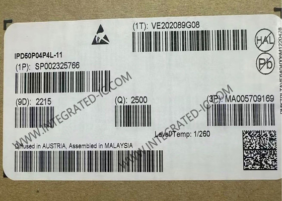 IPD50P04P4L-11 통합 회로 칩 P 채널 10.6mΩ OptiMOSTM-P2 자동차 MOSFET 트랜지스터