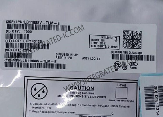 LB11988V 융합 회로 칩 팬 모터 드라이버 1.3A 단일 디지털 IC