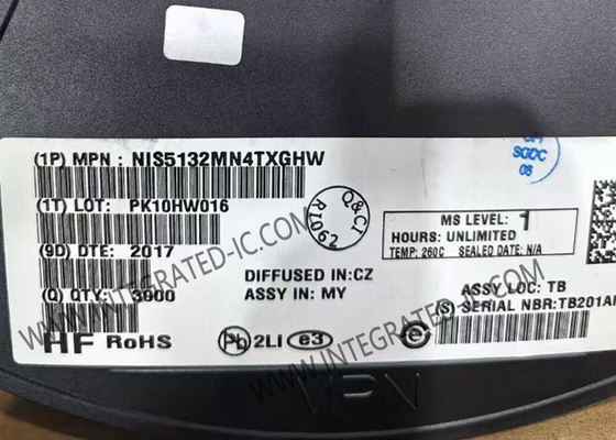 NIS5132MN4TXGHW 융합 회로 칩 12V 44Ω 전자 퓨즈 DFN-10 패키지