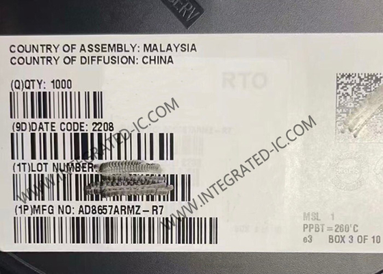 AD8657ARMZ 통합 회로 칩 18V 운영 증폭기 MSOP-8 정밀 증폭기