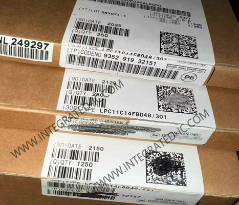 LPC11C14FBD48/301 마이크로 컨트롤러 MCU 32비트 단일 코어 ARM 코르텍스-M0 MCU LQFP-48