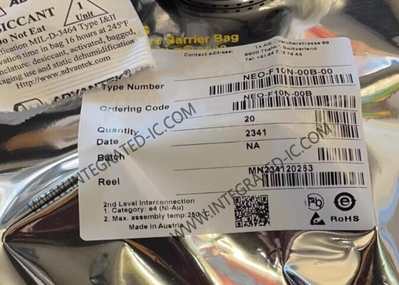 무선 통신 모듈 NEO-F10N-00B F10 듀얼 밴드 GNSS 모듈 LCC-24