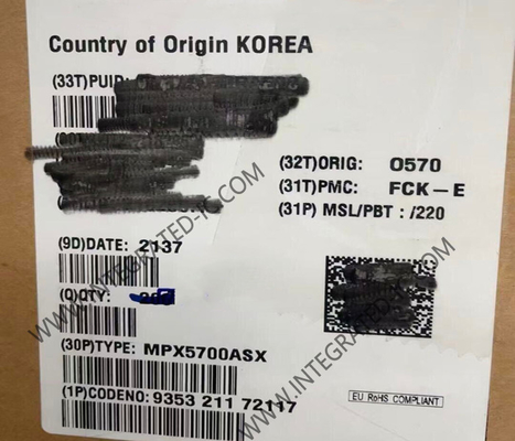 MPX5700ASX 센서 IC 압력 센서 15kPa ~ 700kPa 피오레서시티브 트랜스듀서