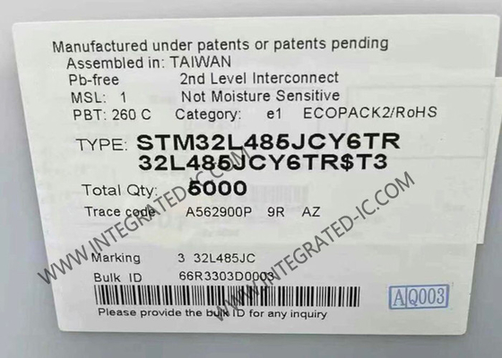 STM32L485JCY6TR 마이크로컨트롤러 MCU ARM 코텍스-M4 코어 기반의 고성능 32비트 마이크로컨트롤러