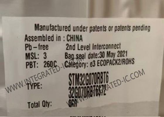 마이크로 컨트롤러 MCU STM32G070RBT6 36 KB RAM 메인스트림 ARM 코르텍스-M0+ MCU