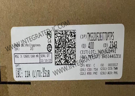 TMS320F28377DPTPS 32-비트 듀얼 코어 200MHz 1MB 기능 안전 마이크로컨트롤러 IC