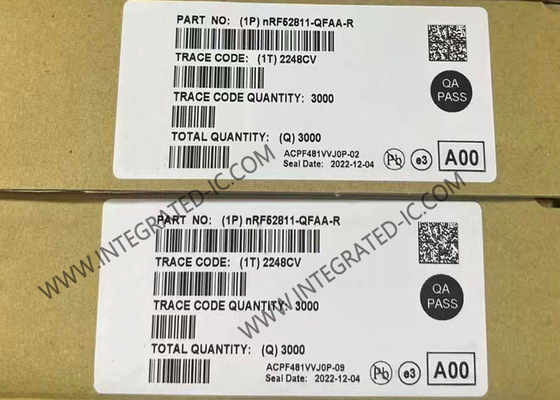 NRF52811-QFAA-R BT IC 2.4GHz 저에너지 BT 5.4 SoC QFN48 BT 5.4 시스템 칩
