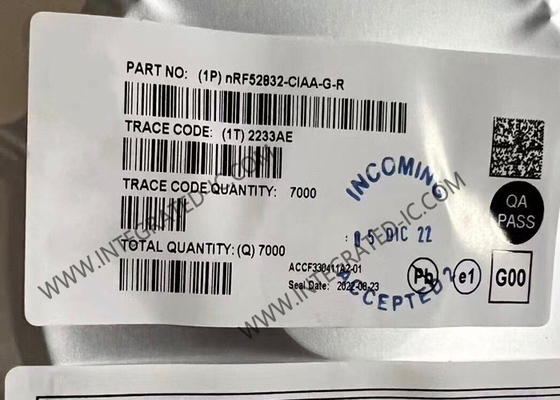 NRF52832-CIAA-G BT IC 다재다능 BT 5.4 SoC WLCSP50 멀티 프로토콜 시스템 칩