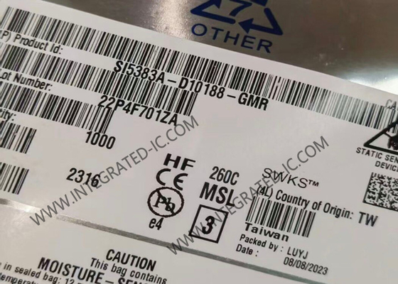 SI5383A-D10188-GMR 통합 회로 칩 750MHz 네트워크 동기화 시계 LGA56