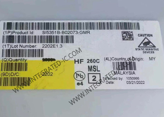 SI5351B-B02073-GMR 통합 회로 칩 200MHz LVCMOS 8 출력 시계 생성기 20-VFQFN