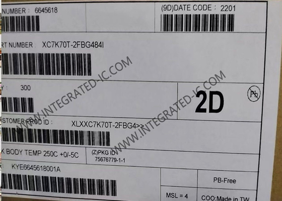 집적 회로 칩 XC7K70T-2FBG484I 고성능 킨텍스 7 FPGA IC 484BGA