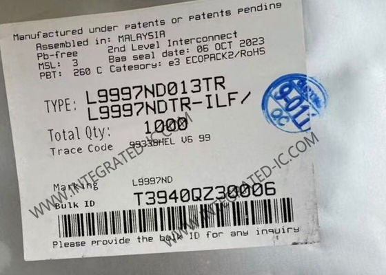 L9997ND013TR 집적 회로 칩 듀얼 하프 브리지 SOIC20 드라이버 모터 드라이버