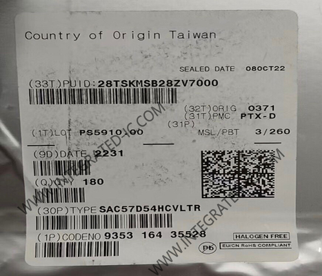 마이크로 컨트롤러 MCU SAC57D54HCVLTR 3.15V ~ 5.5V 32비트 트리 코어 임베디드 MCU