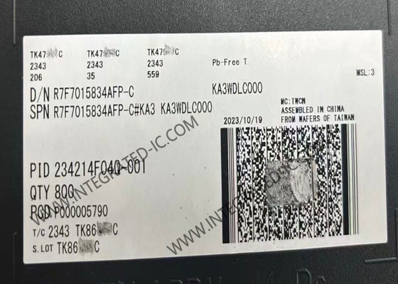 R7F7015834AFP 마이크로컨트롤러 MCU 저전력 120MHz RH850/F1K 자동차용 마이크로컨트롤러