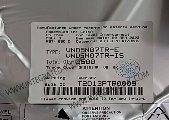 VND5N07TR 집적 회로 칩 OMNIFET II 완전 자동 보호 전력 MOSFET 트랜지스터