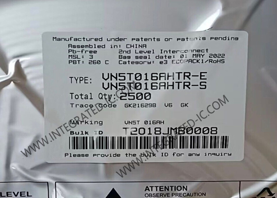 VN5T016AHTR 통합 회로 칩 단일 채널 높은 사이드 드라이버 TO-252-7 게이트 드라이버