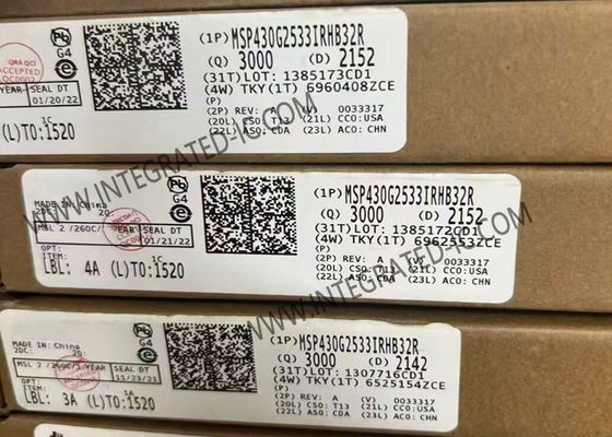 MSP430G2533IRHB32R 마이크로컨트롤러 MCU 16비트 MCU 16MHz 혼합 신호 마이크로컨트롤러