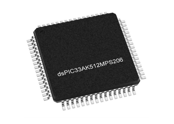 DSPIC33AK512MPS206-I/PT 마이크로 컨트롤러 MCU 200MHz 32비트 싱글 코어 DSC TQFP64