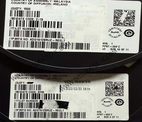 ADG1612BRUZ 집적 회로 칩 1 Ω 쿼드 단극/단투 스위치