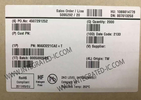 MAX3221CAE 통합 회로 칩 3V ~ 5.5V RS-232 트랜시버 자동 종료