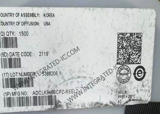 ADCLK946BCPZ 융합 회로 칩 여섯 LVPECL 출력 SiGe 시계 Fanout 버퍼