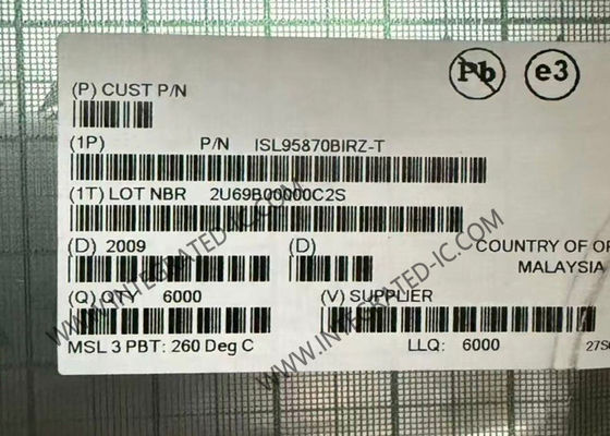 ISL95870BIRZ	집적 회로 칩 PWM DC/DC 컨트롤러, 휴대용 GPU 코어 전압 조정기용 VID 입력 포함