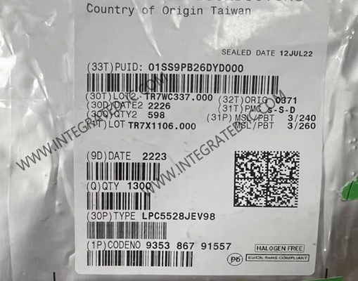 LPC5528JEV98 마이크로 컨트롤러 MCU 메인스트림 ARM 코텍스-M33 마이크로 컨트롤러