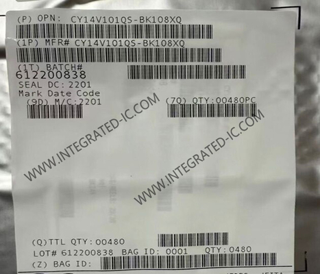 CY14V101QS-BK108XQ 메모리 IC 칩 1-Mbit 쿼드 SPI NVSRAM 메모리 IC FBGA-24
