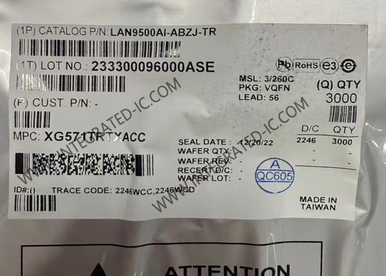 LAN9500AI-ABZJ 이더넷 IC 단일 칩 고속 USB 2.0 ~ 10/100 이더넷 컨트롤러