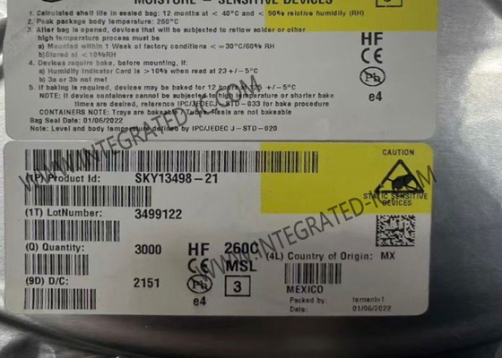 SKY13498-21 무선 통신 모듈 0.7GHz ~ 2.7GHz SP10T MIPI 안테나 스위치 모듈