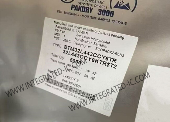 STM32L443CCY6 마이크로 컨트롤러 MCU 임베디드 MCU 80MHz 32비트 단일 코어 MCU WLCSP49