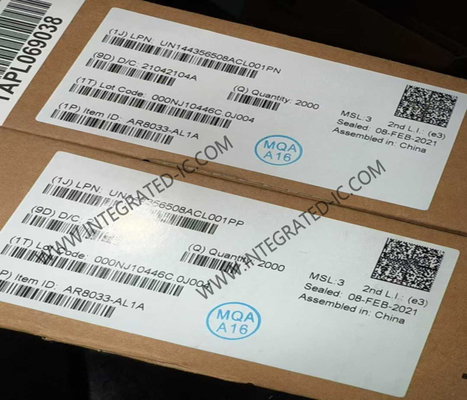 AR8033-AL1A 이더넷 IC 10/100/1000 Mbps 이더넷 트랜시버 QFN48 Wi-Fi 네트워크