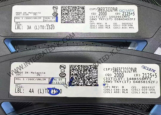 SN65C3232PWR 통합 회로 칩 RS-232 송신기 RS-232 라인 드라이버 및 수신기