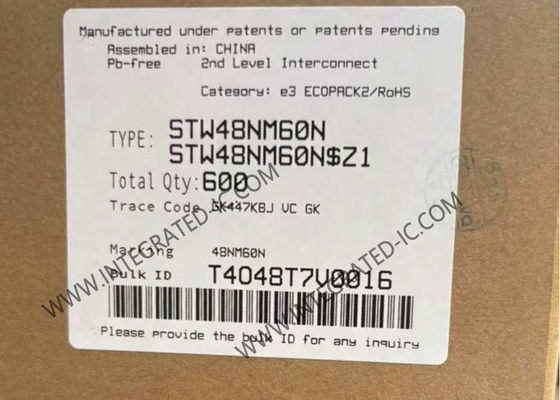 STW48NM60N 통합 회로 칩 600V MDmesh II N 채널 전력 MOSFET 트랜지스터