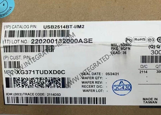 USB2514BT-I/M2 통합 회로 칩 4포트 USB 2.0 하이 스피드 허브 컨트롤러 SQFN36