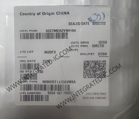 마이크로 컨트롤러 MCU MIMXRT1172AVM8A 32비트 단일 코어 800MHz ARM 코텍스-M7 마이크로 컨트롤러