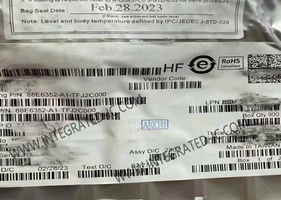 88E6352-A1-TFJ2C000 이더넷 IC 에너지 효율 이더넷과 함께 7-포트 관리되지 않은 AVB 스위치