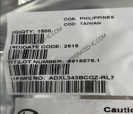 ADXL343BCCZ 센서 IC 3축 디지털 가속도 LGA-14 디지털 MEMS 가속도