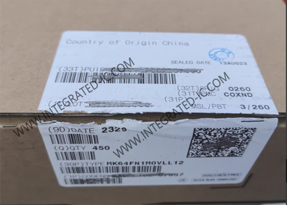 MK64FN1M0VLL12 마이크로 컨트롤러 MCU 단일 코어 120MHz 마이크로 컨트롤러 IC LQFP100