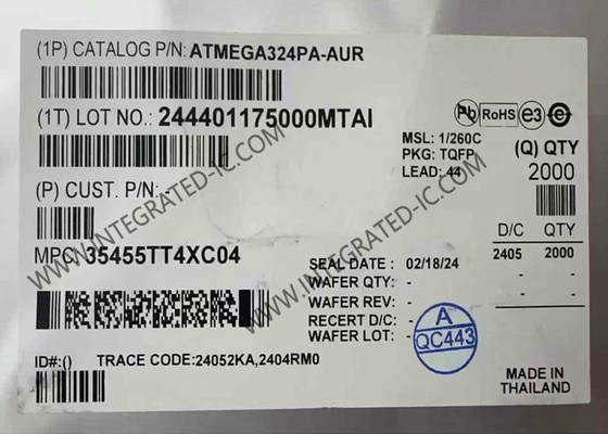 ATMEGA324PA-AUR 마이크로컨트롤러 MCU 8비트 20MHz 32KB 플래시 AVR 마이크로컨트롤러 44-TQFP