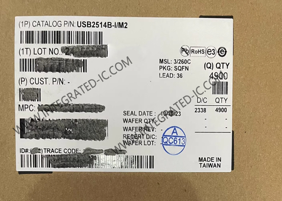 USB2514B-I/M2 통합 회로 칩 저전력 USB 2.0 고속 허브 컨트롤러