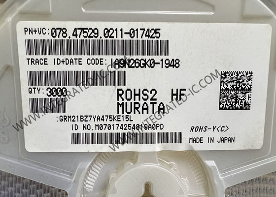 GRM21BZ7YA475KE15L 통합 회로 칩 4.7μF 칩 다층 세라믹 콘덴시터