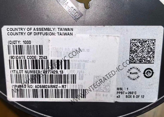 AD8692ARMZ 통합 회로 칩 저비용 저소음 CMOS RRO 운영 증폭기